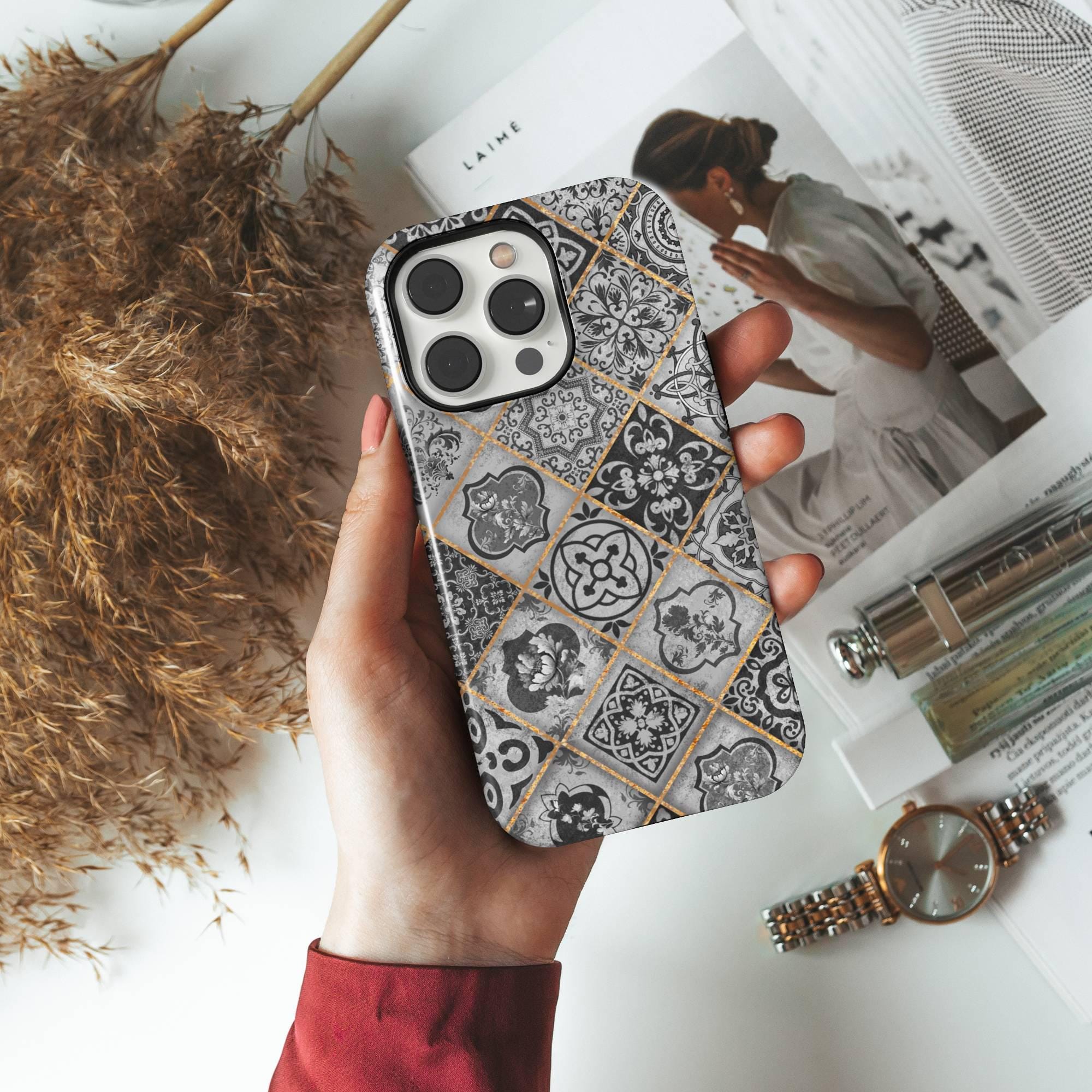 Mediterranean Dream I Luxury Phone Case I Black