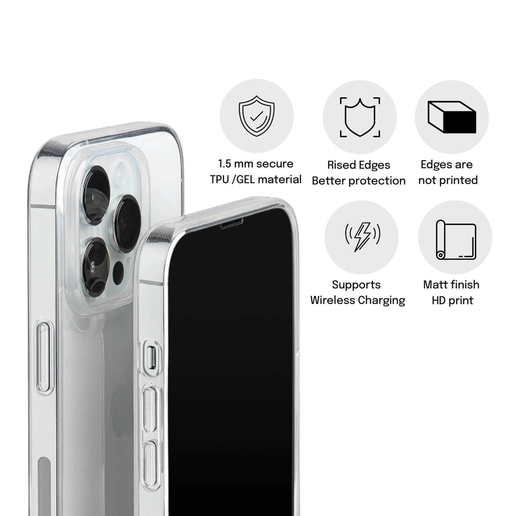 Midnight Serpent | Clear Gel Phone Case