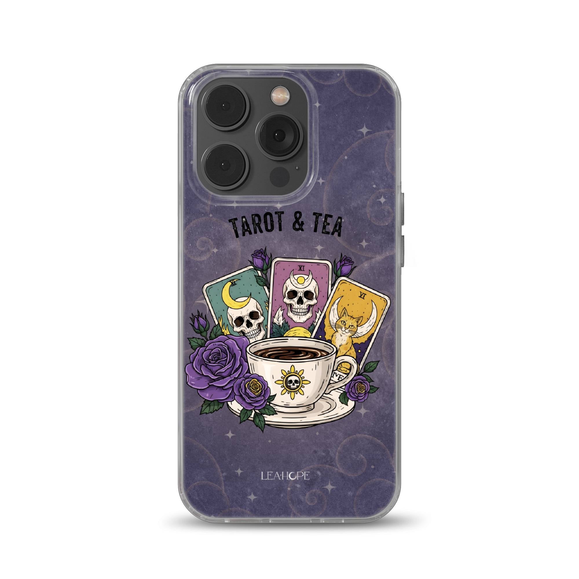 Tarot & Tea | Clear Gel Phone Case
