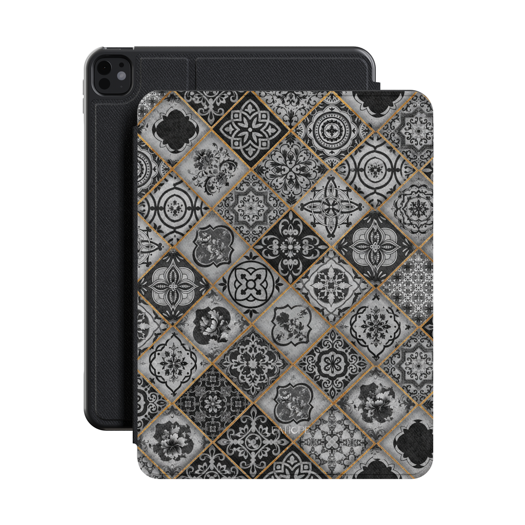 Obsidian Night I iPad Case