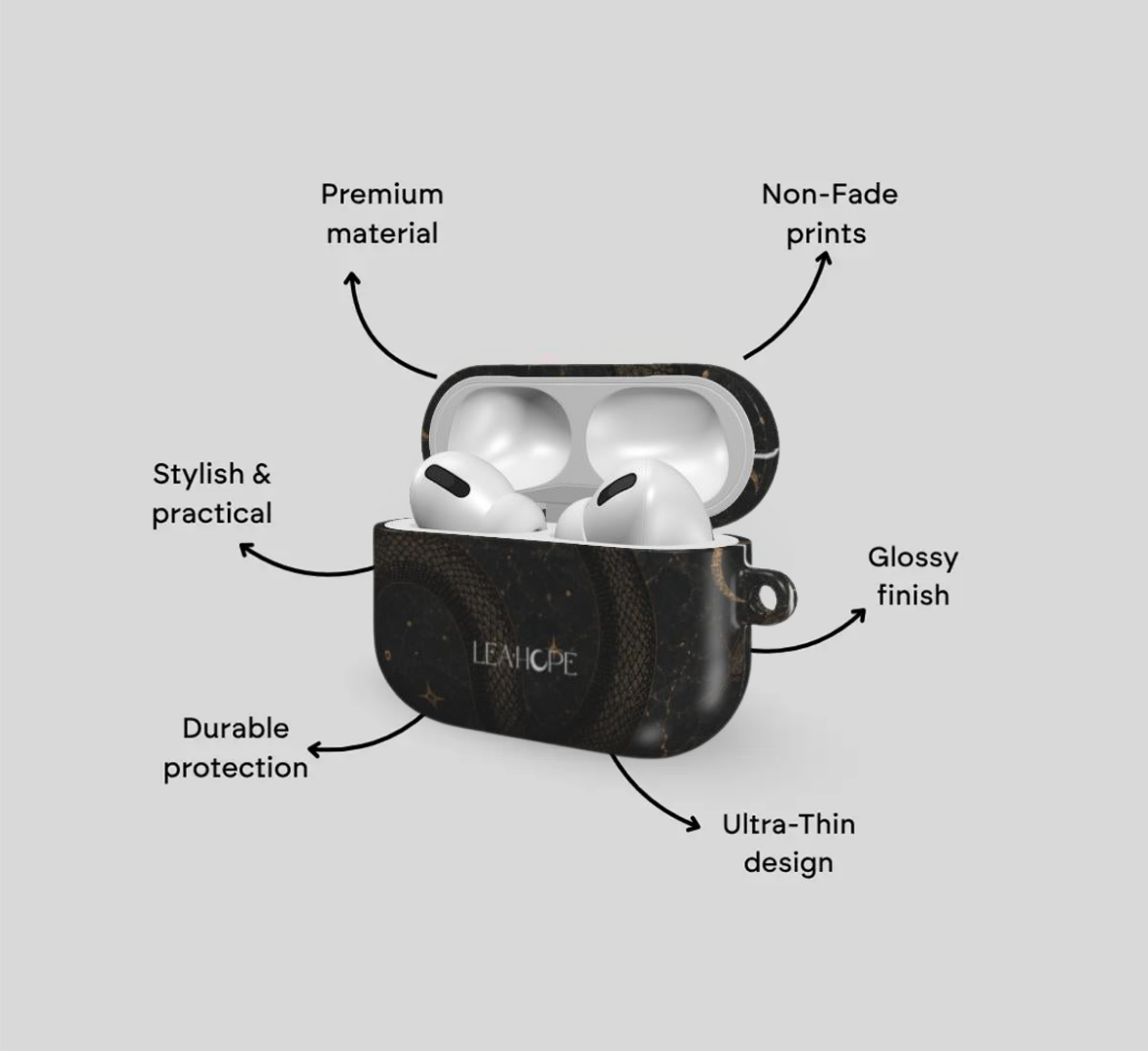 Midnight Serpent | AirPods Tough Case