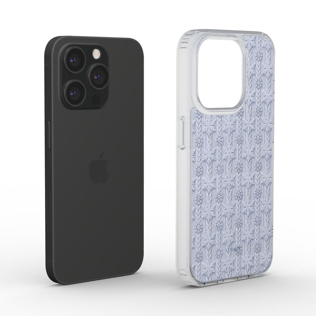 Frosted Winter Knit | Clear Gel Phone Case