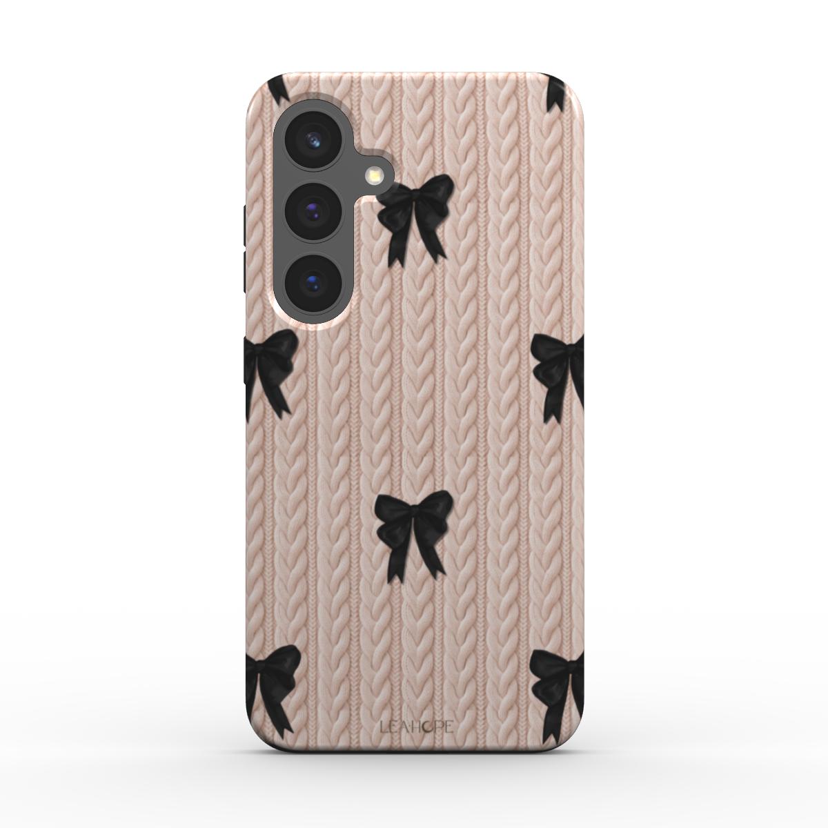 Midnight Bow Knit | Magnetic Tough Phone Case