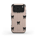 Midnight Bow Knit | MagSafe Tough Phone Case
