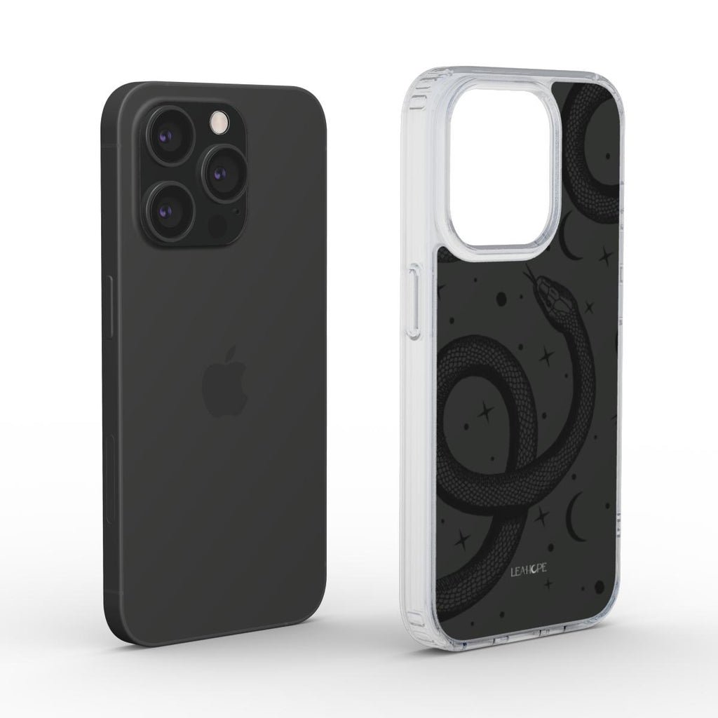 Midnight Serpent | Clear Gel Phone Case