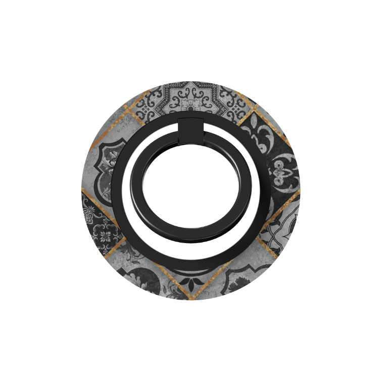 Obsidian Night I Ring Holder