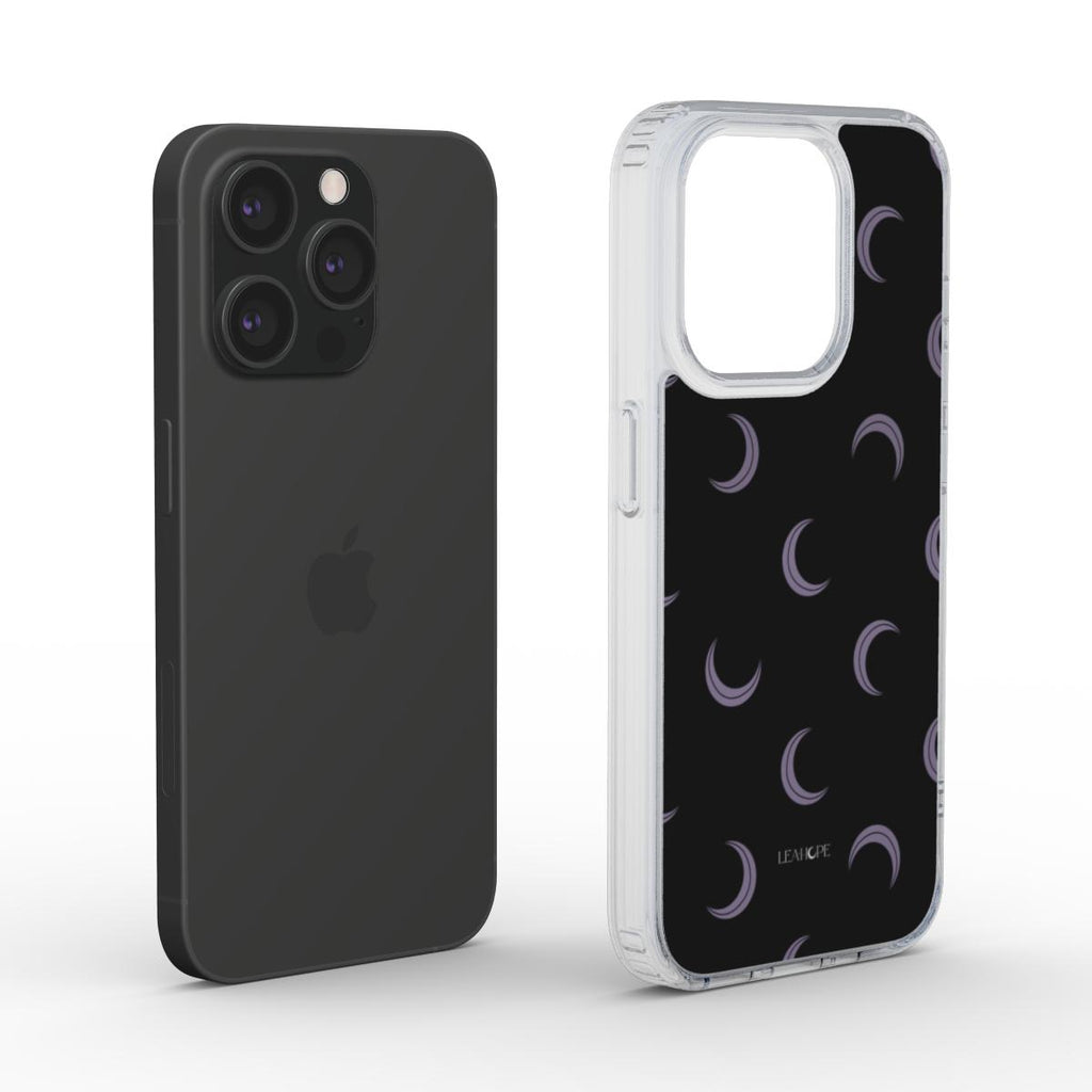 Moonlit Hex | Clear Gel Phone Case