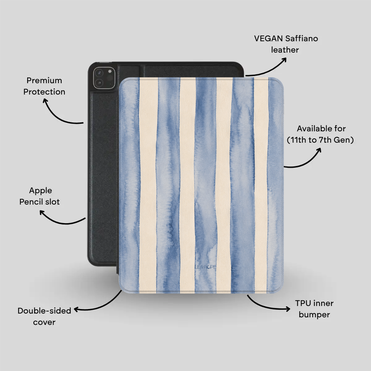 Coastal Stripes I iPad Case