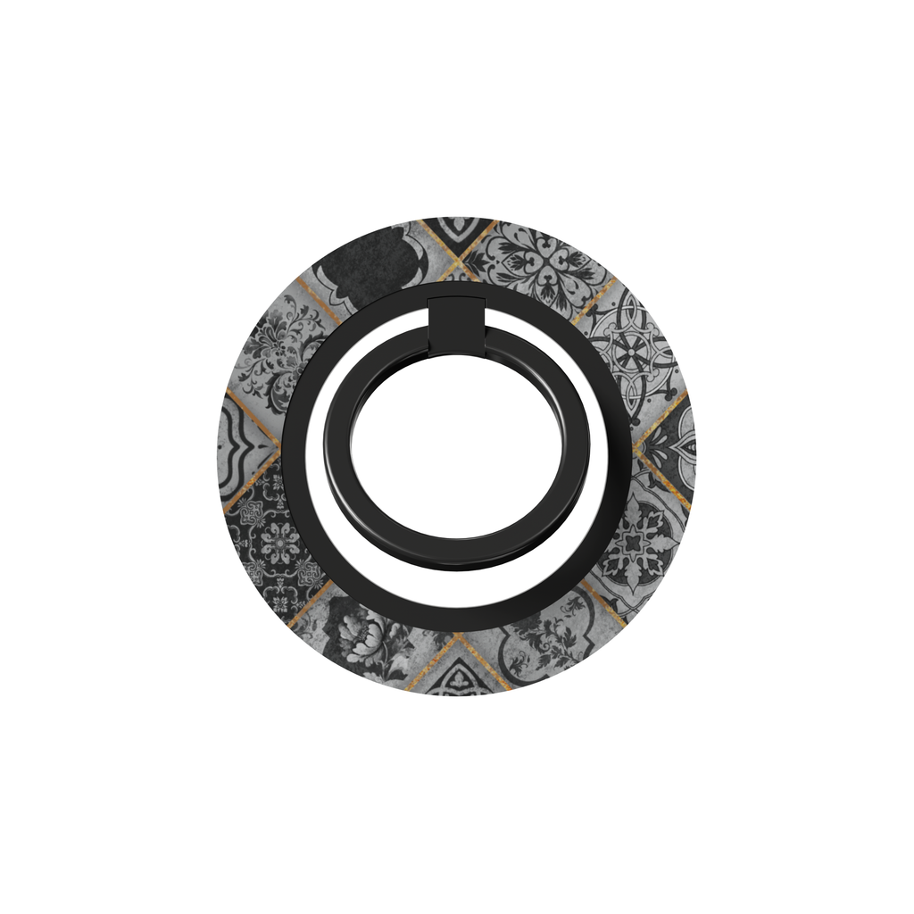 Obsidian Night I Ring Holder