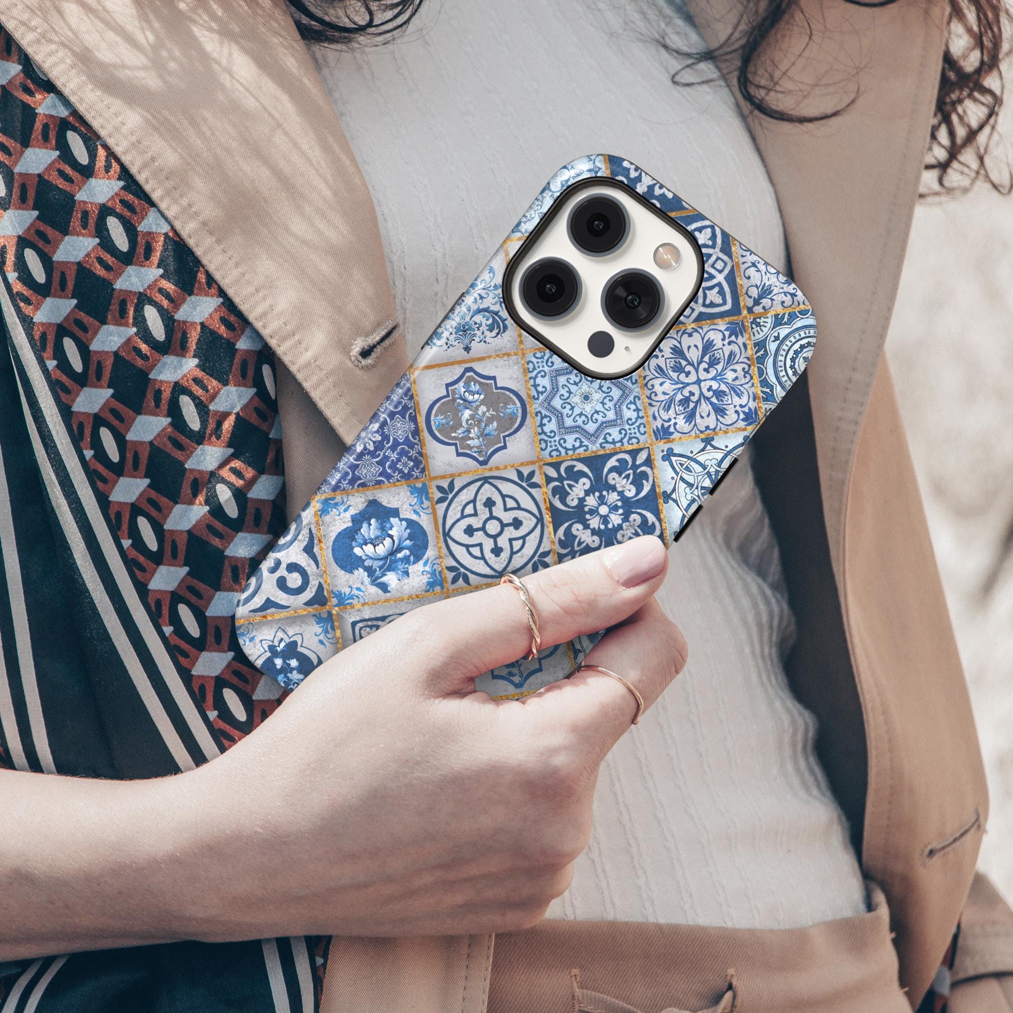 Mediterranean Dream I Luxury Phone Case I Blue