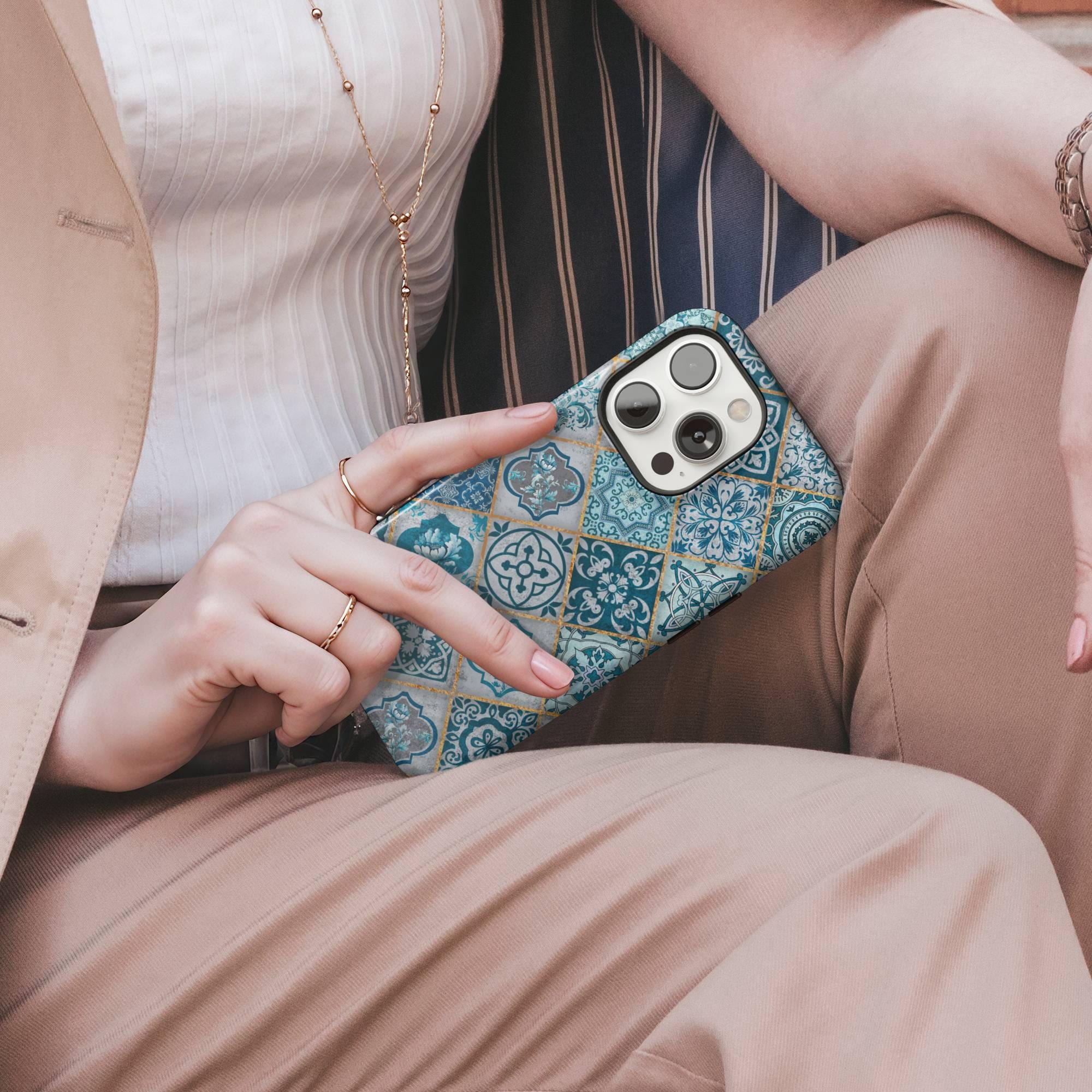 Mediterranean Dream I Luxury Phone Case I Teal