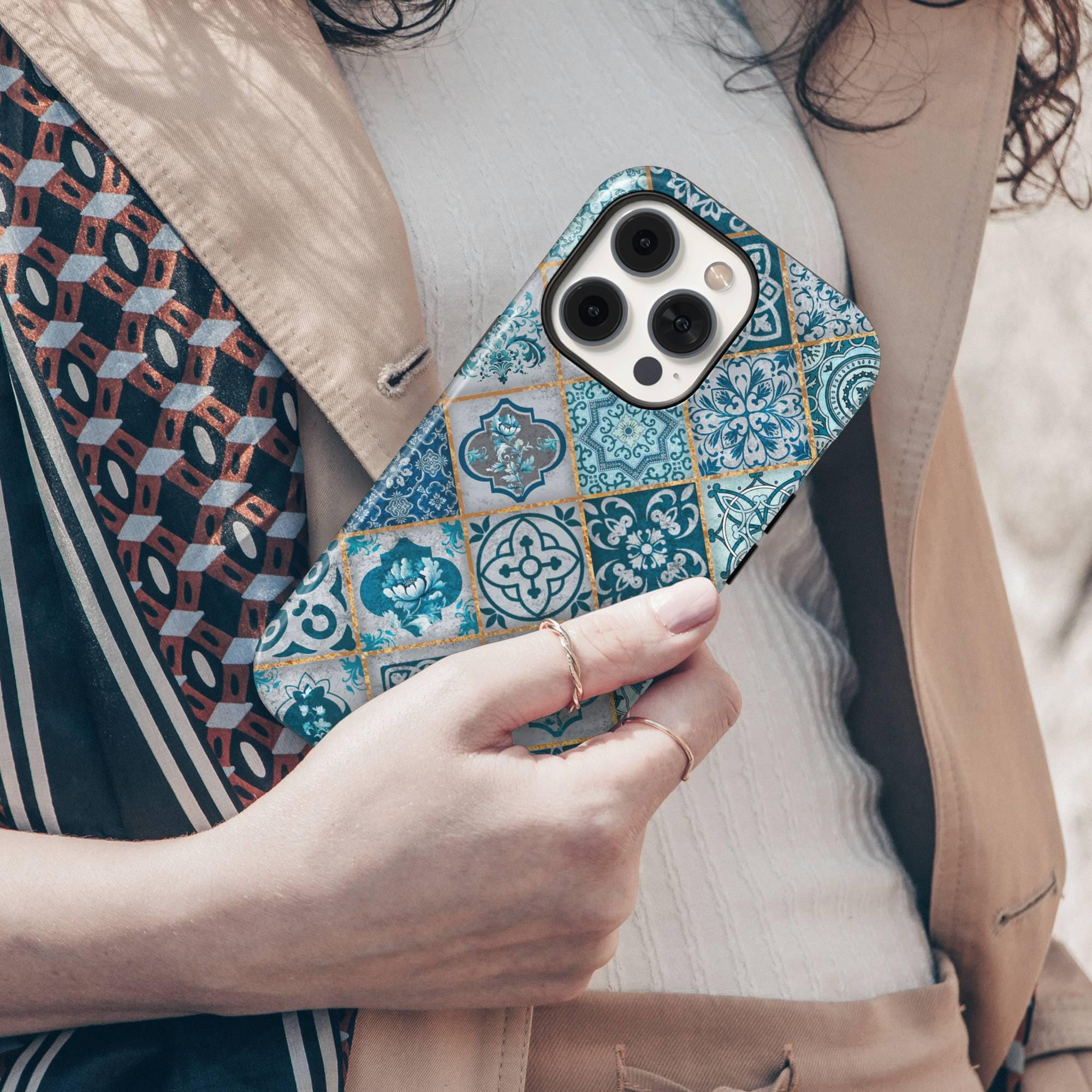 Mediterranean Dream I Luxury Phone Case I Teal