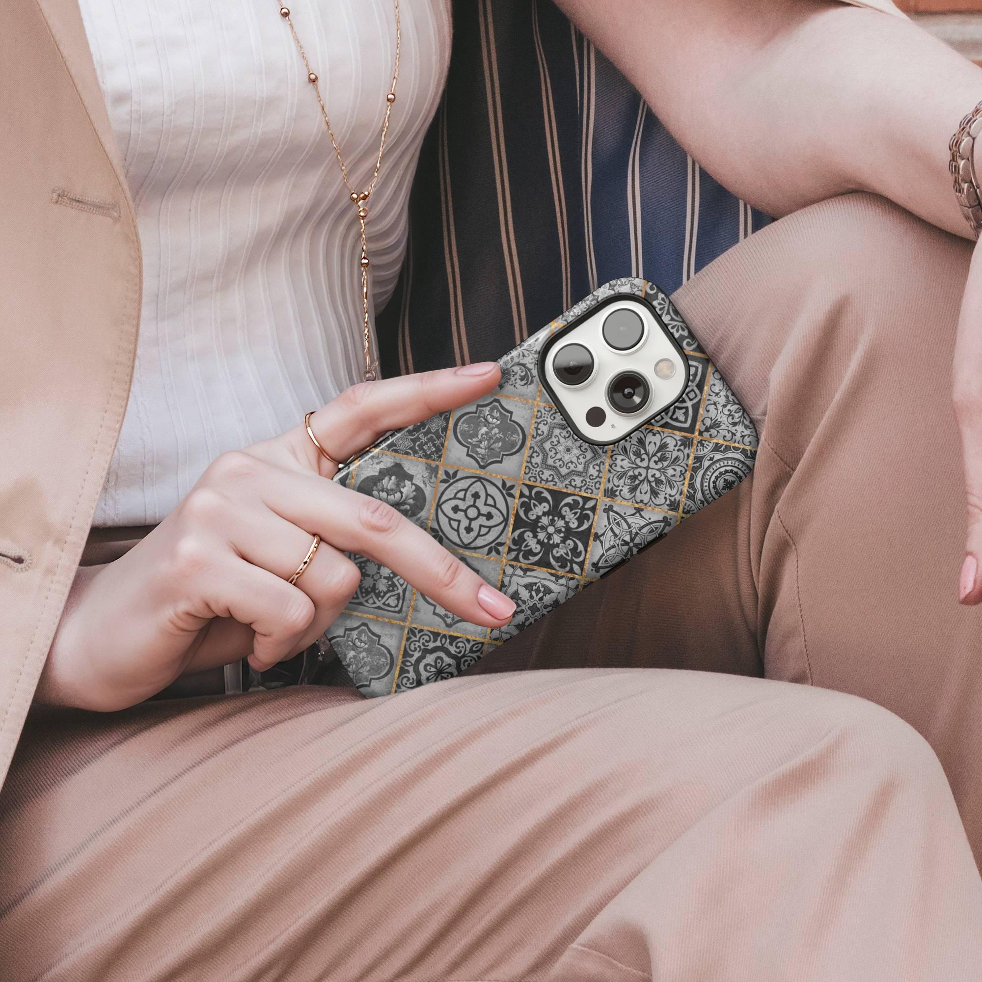 Mediterranean Dream I Luxury Phone Case I Black