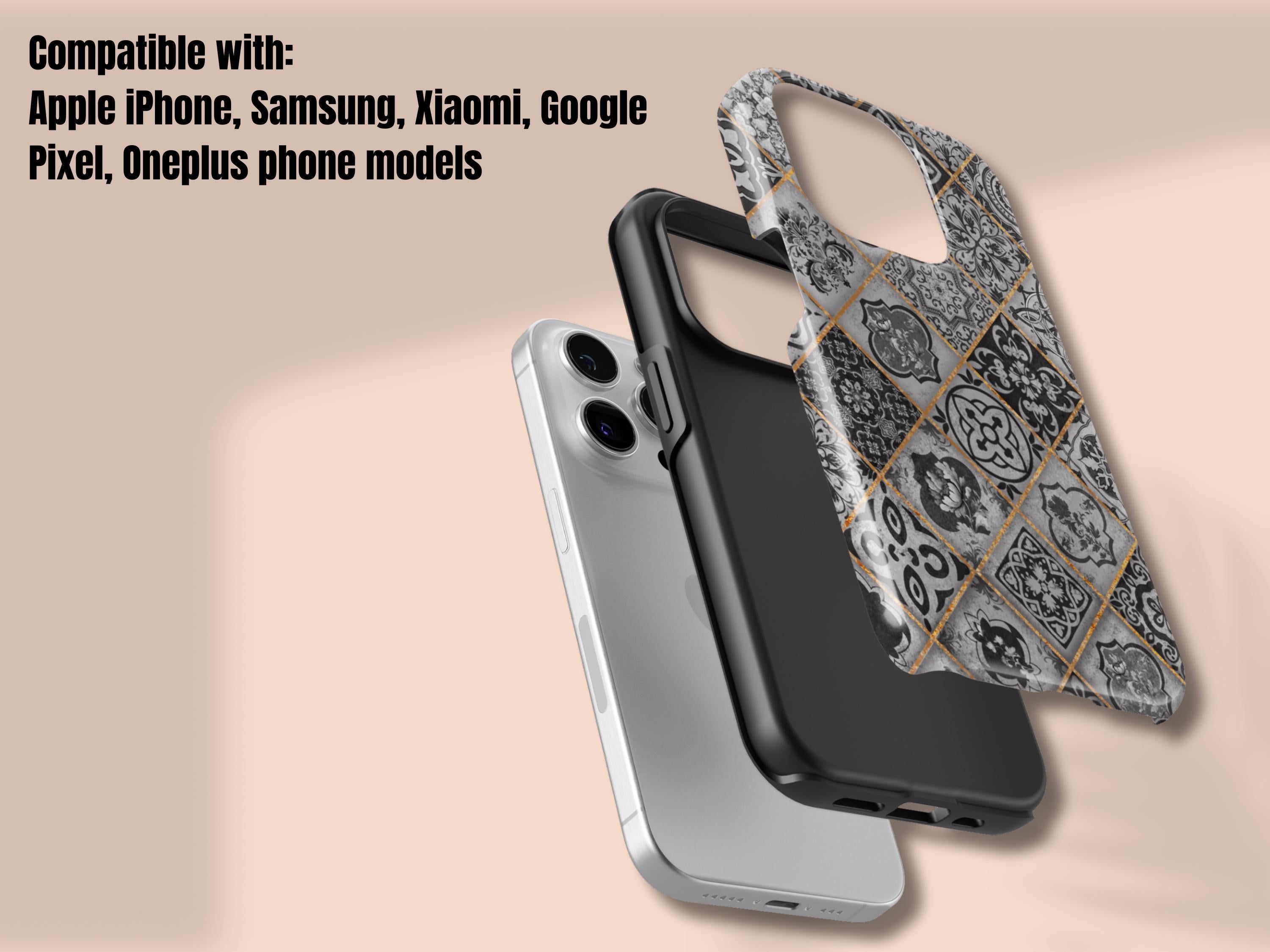 Mediterranean Dream I Luxury Phone Case I Black